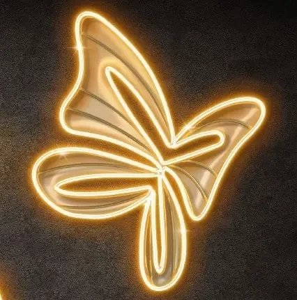 3D LED světelný motýl, teple bílá, 36V,