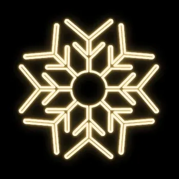 LED světelná vločka XIII, závěsná, pr