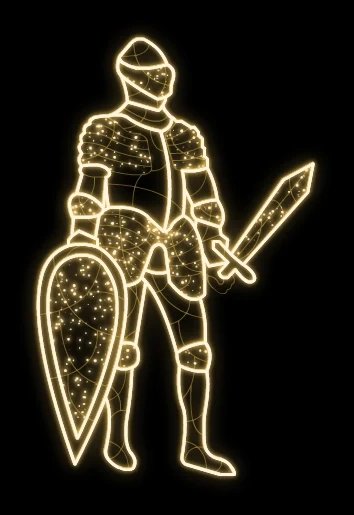 LED světelný rytíř II