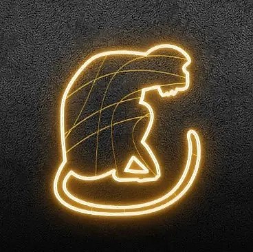 2D LED světelná opice - sedící 2, 265 x 75 cm, teple bílá, 36 V, 7,4 W, ze 2 dílů