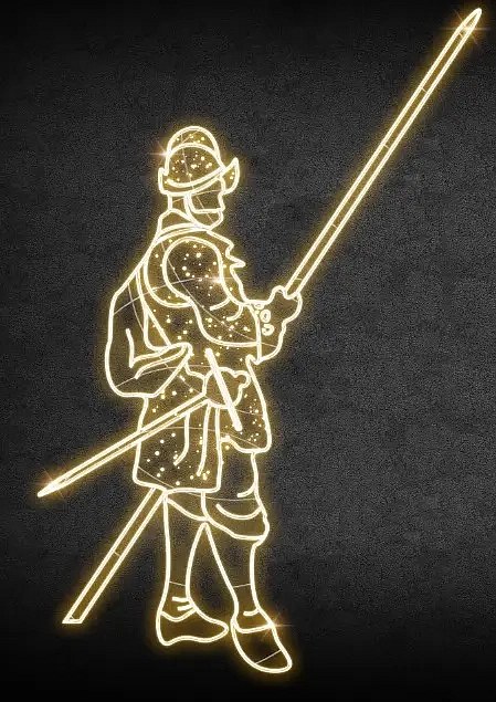 2D LED světelná stráž, 165 x 265 cm, teple bílá, 36 V, 28,9 W, 14,4 kg, ze 6 dílů, stojící