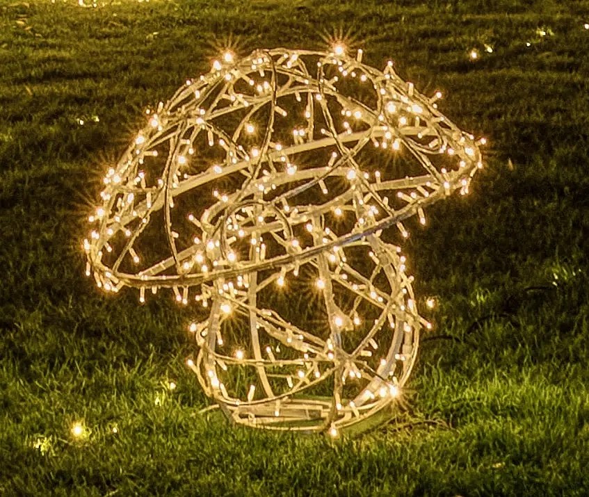 3D LED světelná houba, 60 x 60 x 64 cm, teple bílá, 24 V, 12 W, 25 kg, 1 díl