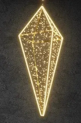 Krystal 100 x 27 cm, teple bílý, 230 V, 27,5 W, 3,2 kg