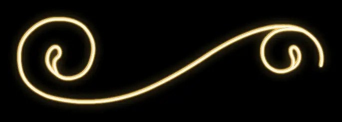 2D LED světelná vlnka, 65 × 230 cm, teple bílá, 3 díly, stojící