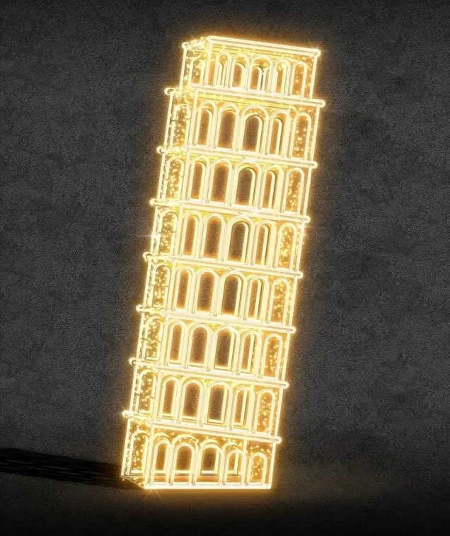 LED světelná věž, 149 x 295 x 149 cm, 36 V, 82 W, 168,5 kg, ze 3 dílů