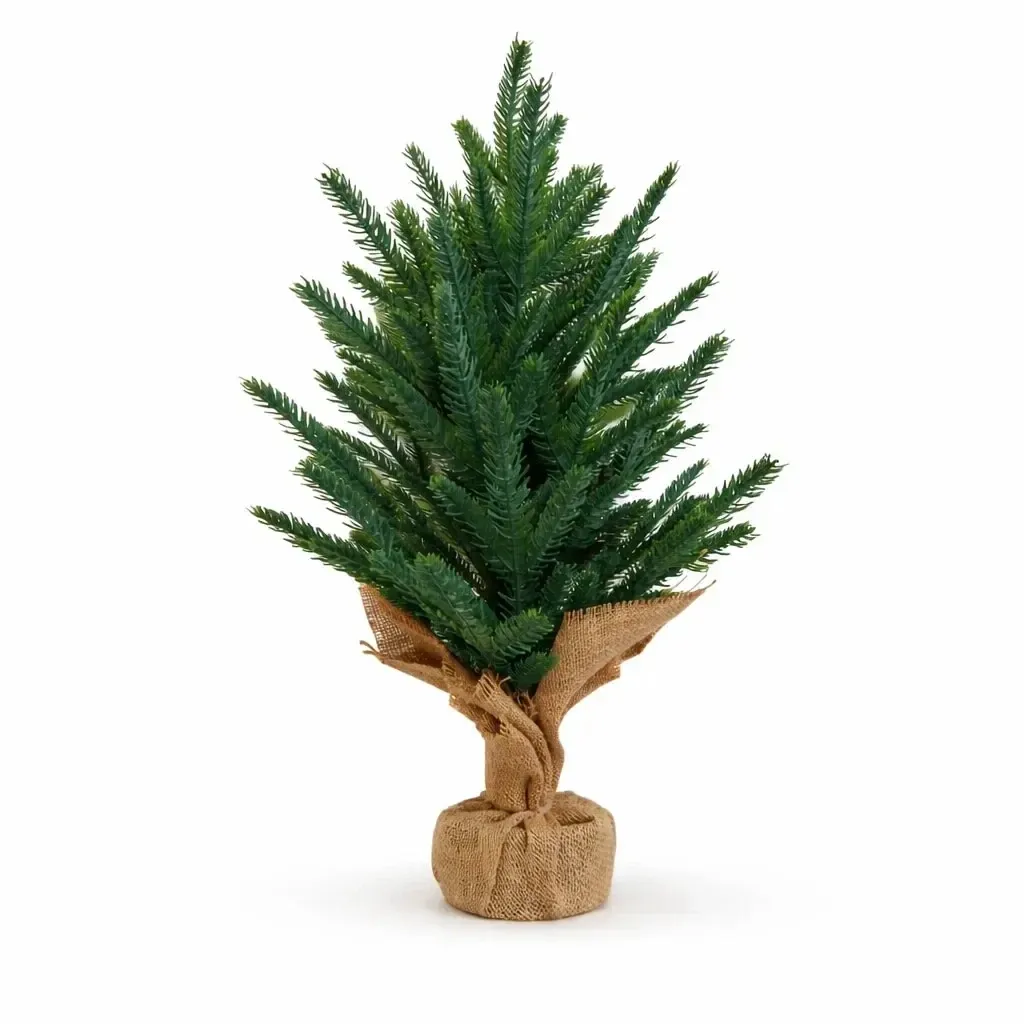 Vánoční stromeček umělí s jehličím 57 cm, plast a kov, IP20 do interiéru