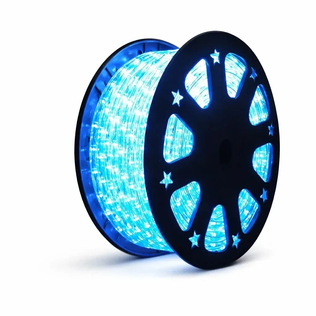 Easy Fix světelná LED hadice venkovní 50 m, modrá, 1500 diod, čirý kabel IP44, cívka
