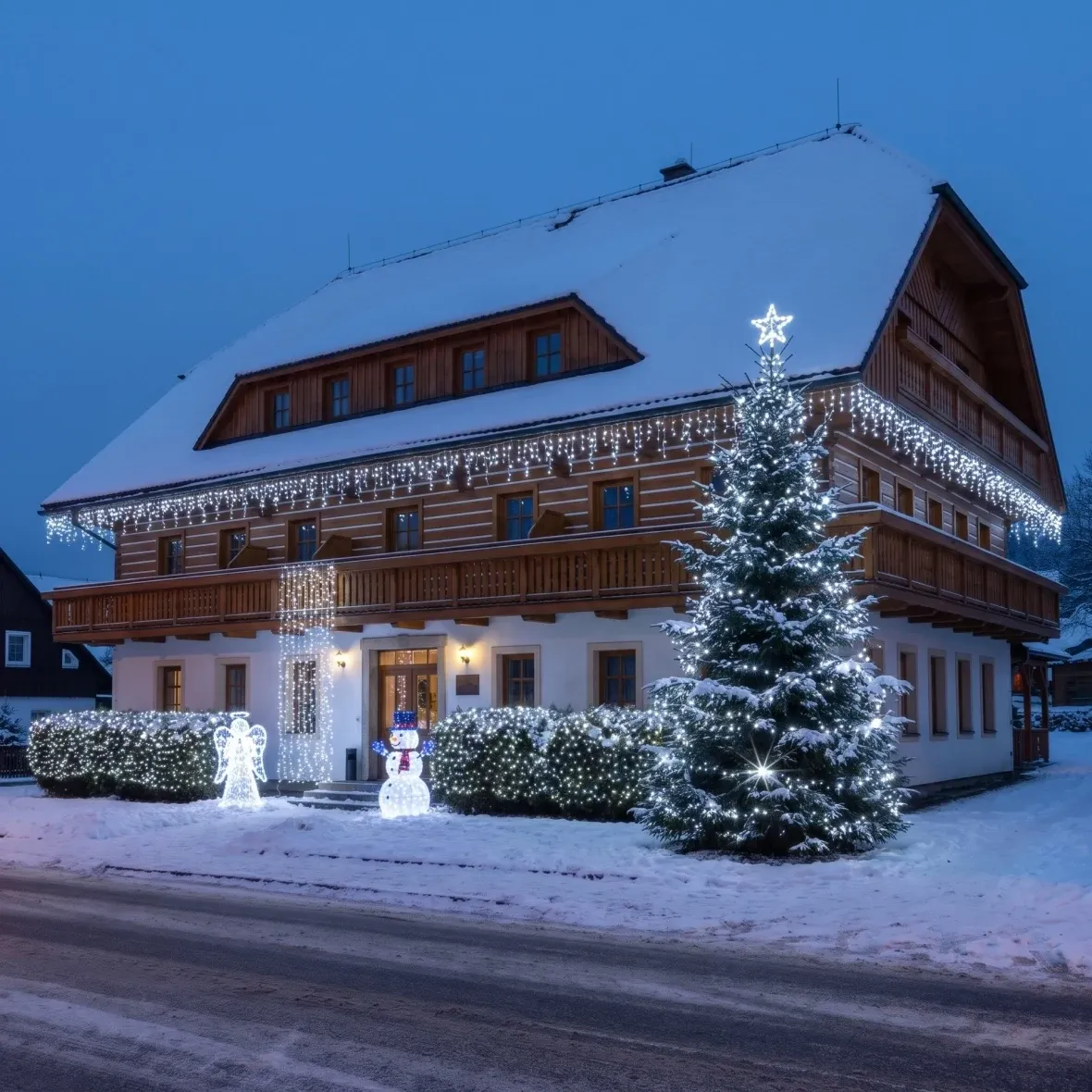 Vánoční sada Ledový resort pro hotely, horský hotel v Krkonoších