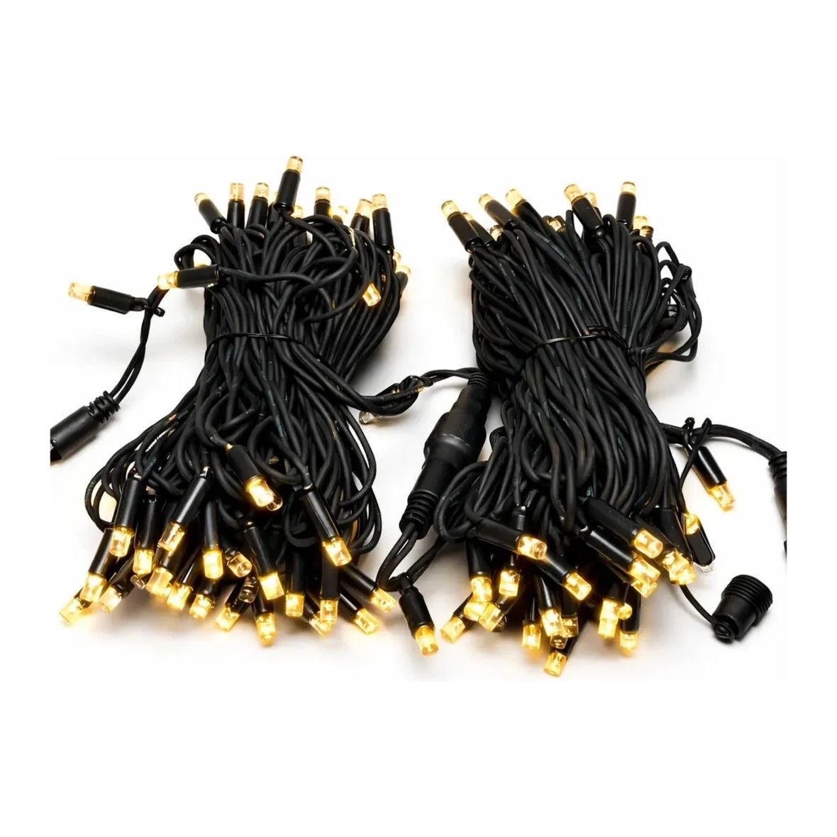 Easy Fix LED světelný řetěz, 20 m, venkovní, teple bílá, 120 diod, černý kabel, IP67