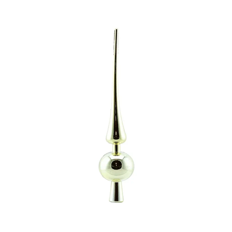 Christmas tree spike 6 × 28 cm, gold glossy, plastic