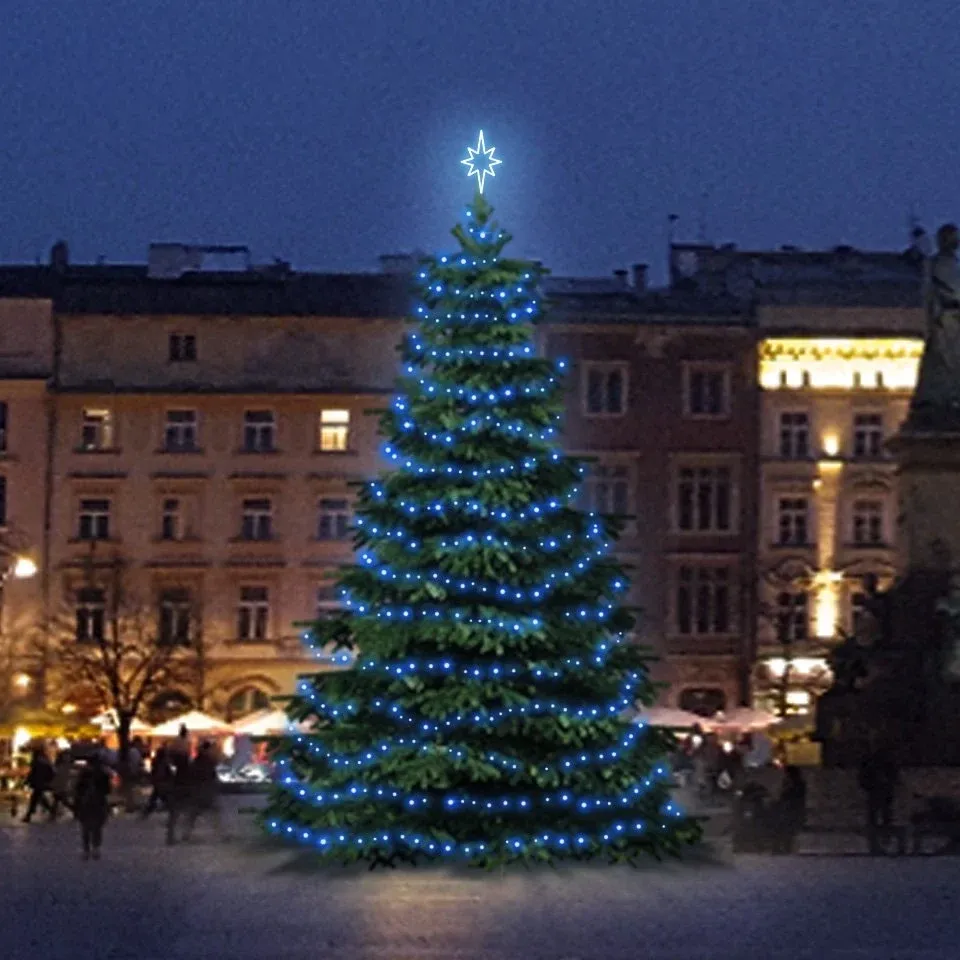 LED light set for trees 9-11 m high, blue