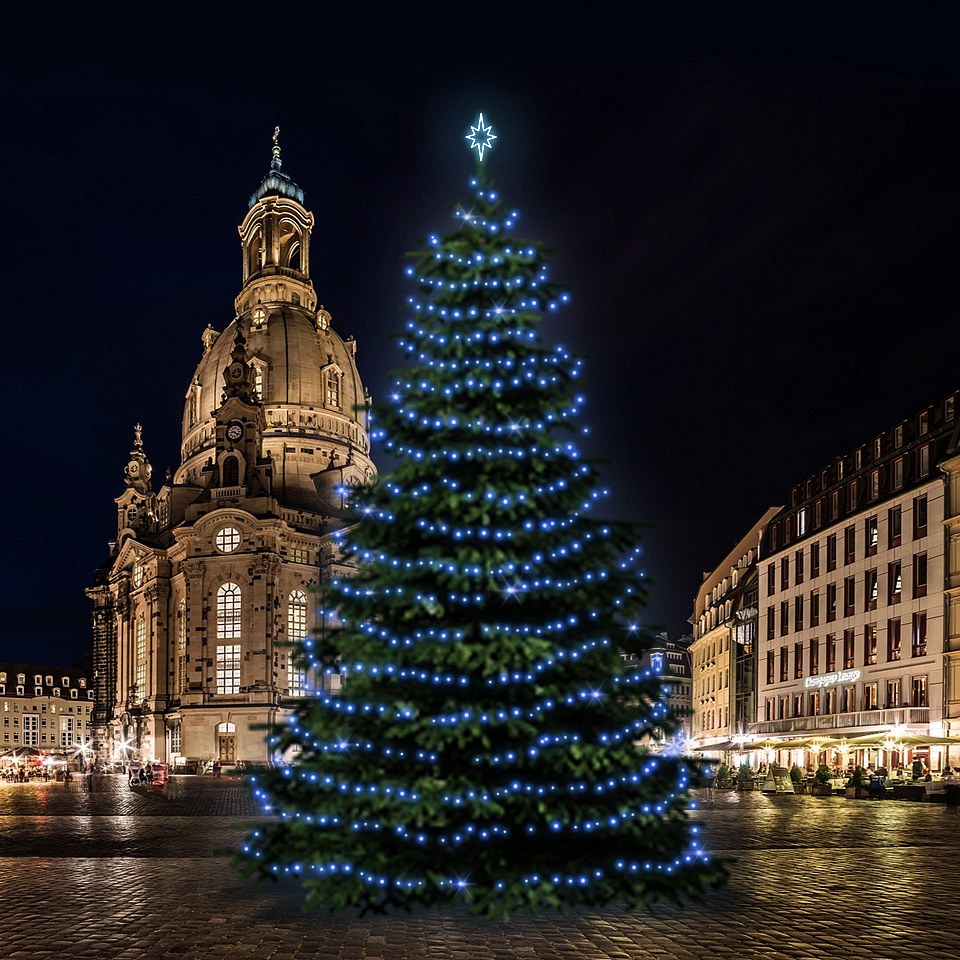 LED light set for Christmas trees 18-20 m high, blue