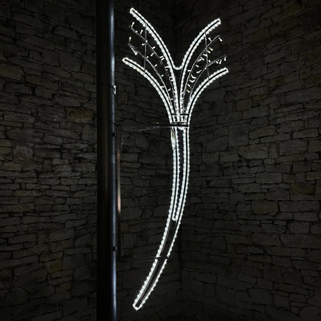 LED light decor, 90 x 230 cm, ice white