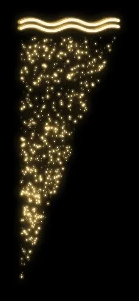 LED light motif, 300x155cm, warm white
