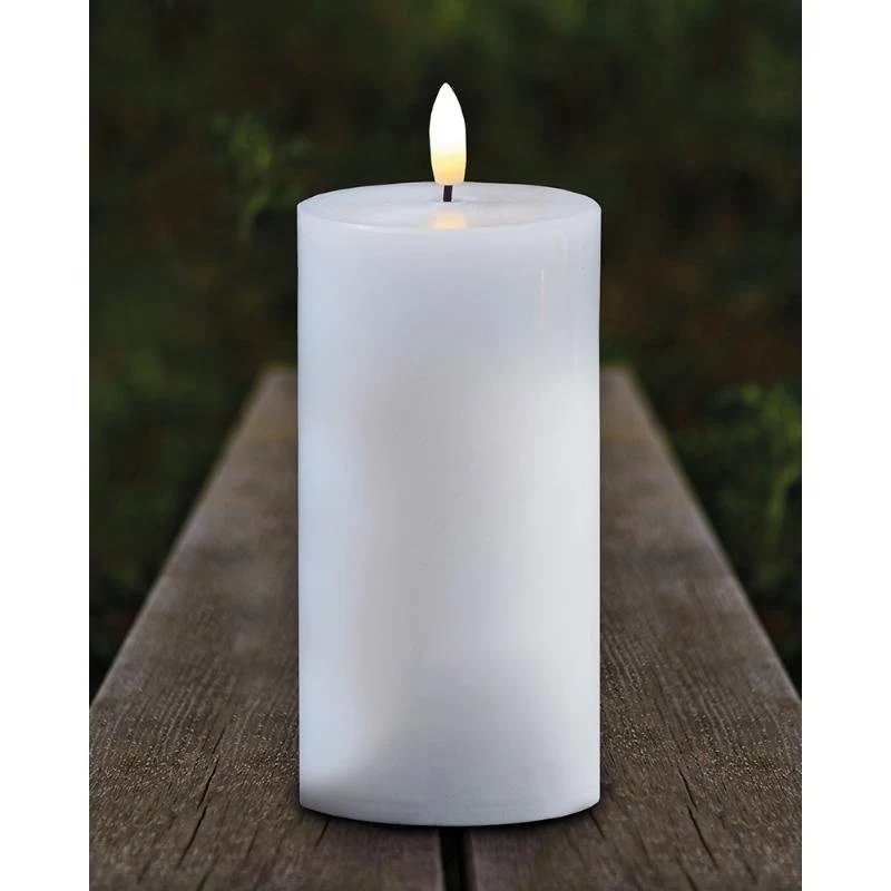 _Downloaded Outdoor LED candle, white, 12,5 cm