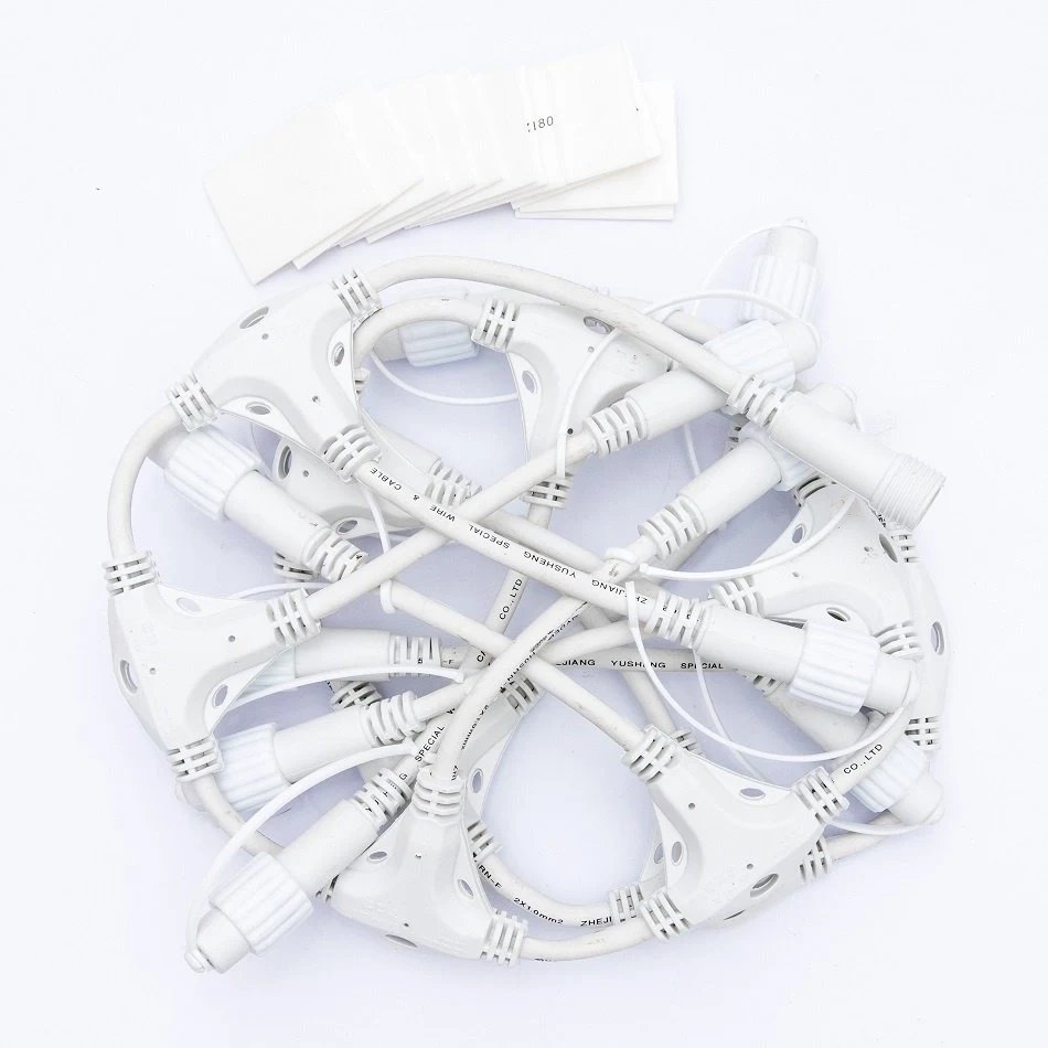 Easy Fix T hub, 7 outputs, white, IP67