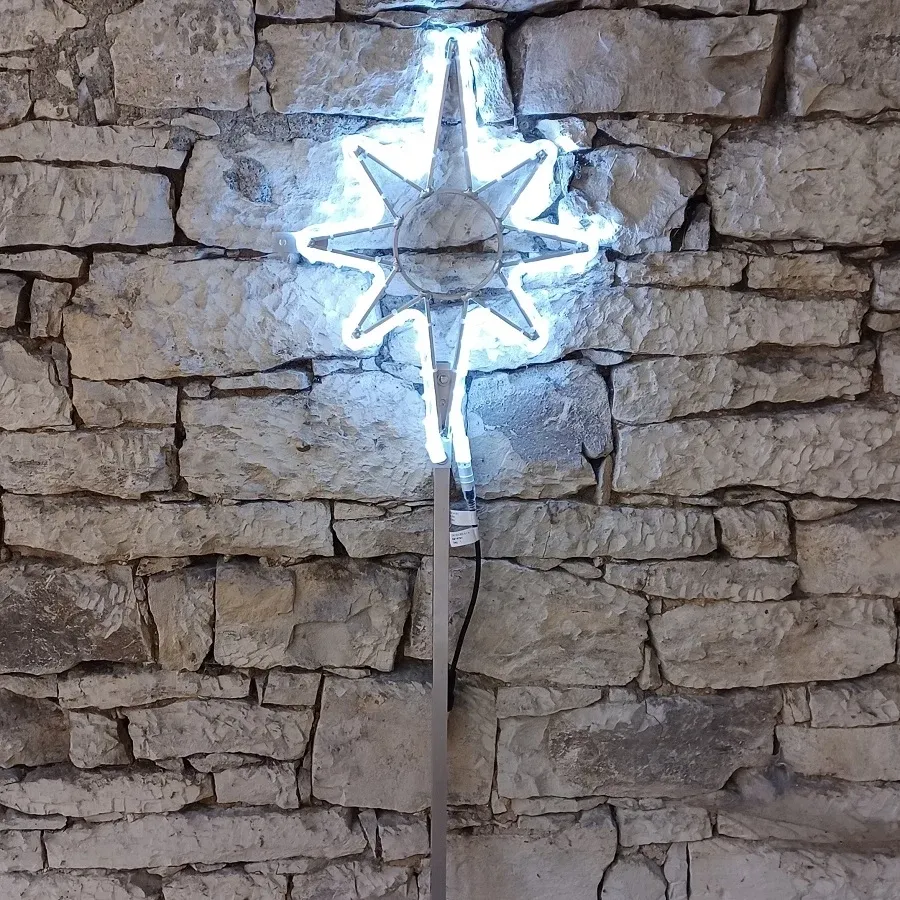 Easy Fix 2D LED tree top light, 35 × 50 cm, ice white, aluminium