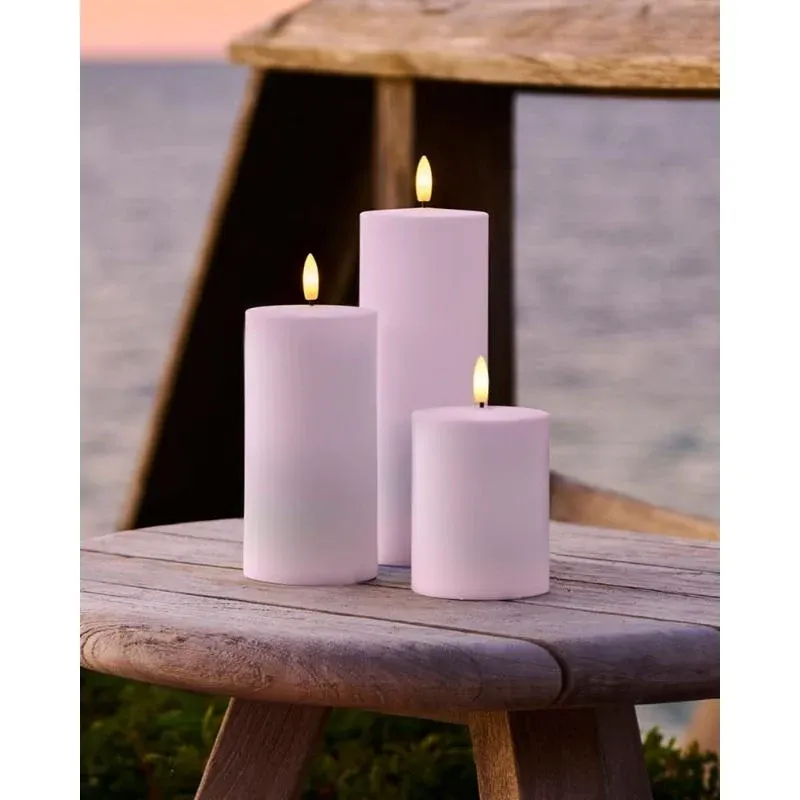 _Download Outdoor LED candle, set of 3, white,10/15/20 cm