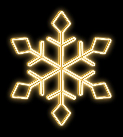 Easy Fix 2D LED light flake I., Ø 100 cm, warm white, hanging, 3D printing