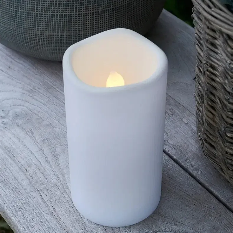 _Downloaded Outdoor LED candle, 20 cm, white