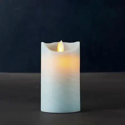 _Downloaded Wax led candle Sara exclusive - 12,5 cm, blue