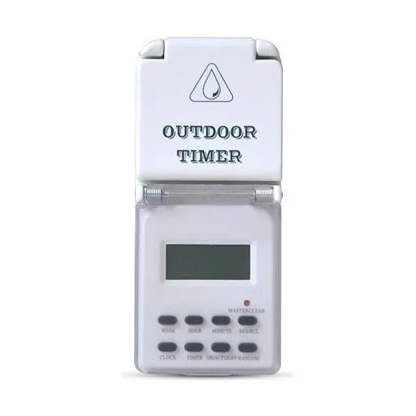 Geti EF4 digital switching socket outdoor IP44, timer