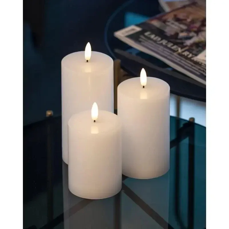 _Downloaded Wax LED candles Sille exclusive, 3set, white