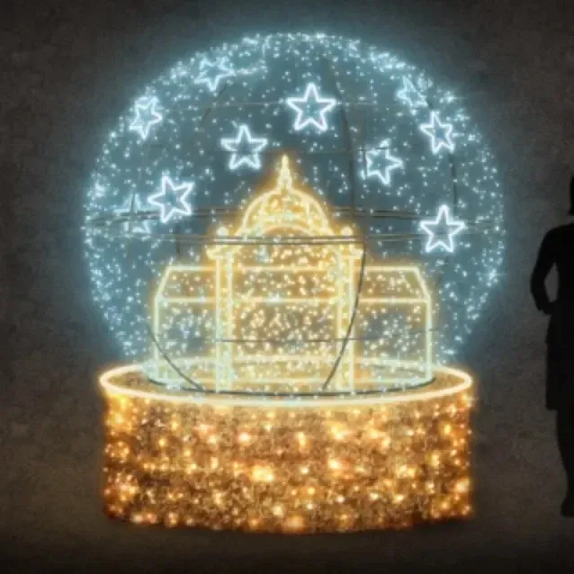 LED light snowman, 180 x 220 cm, 36V, 98W, made of 5 parts