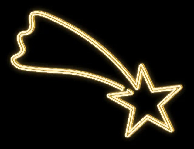 Easy Fix 2D LED comet light, 105 × 80 cm, warm white, hanging, aluminium