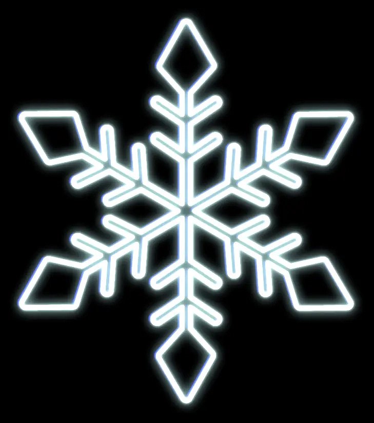 Easy Fix 2D LED light flake XI, clear, 93 × 93 × 3 cm, icy white, hanging, 3D printing