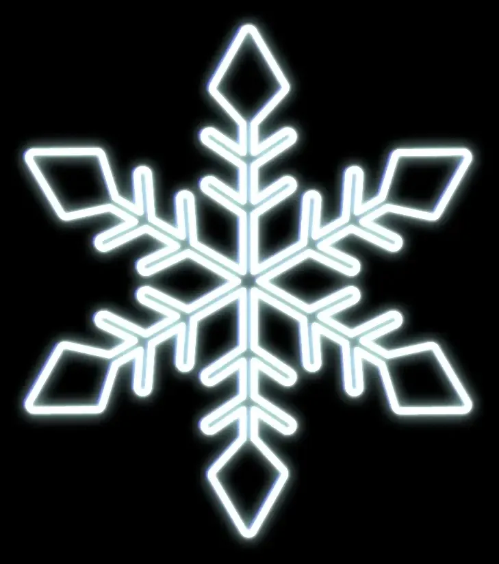 Easy Fix 2D LED light flake XI, clear, 93 × 93 × 3 cm, icy white, hanging, 3D printing