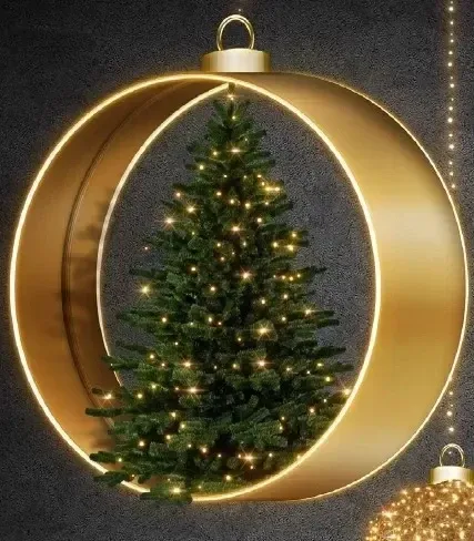 3D light hoop, hoop diameter 130 cm, warm white, 230 V, 24,8 W,