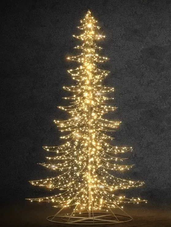 Eco Fix 2D LED tree light, warm white with Flash, aluminium