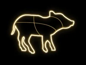 Eco Fix 2D LED light selector I., 95 × 70 × 60 cm, warm white, standing, 3D printed, aluminium
