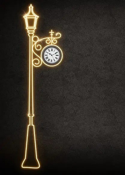 Eco Fix 2D LED light lamp, standing, 3D printing, aluminium