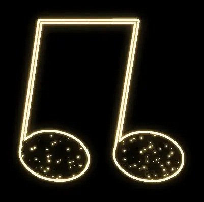 Easy Fix 2D LED light double note IV, braided, 95 × 100 × 3 cm, warm white, hanging, 3D printing