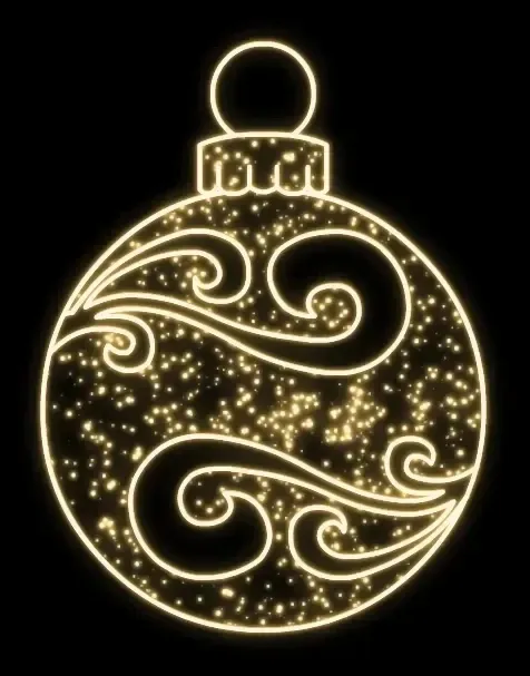 Easy Fix 2D LED light ornament IV, hanging, 200 × 265 cm, warm white, aluminium
