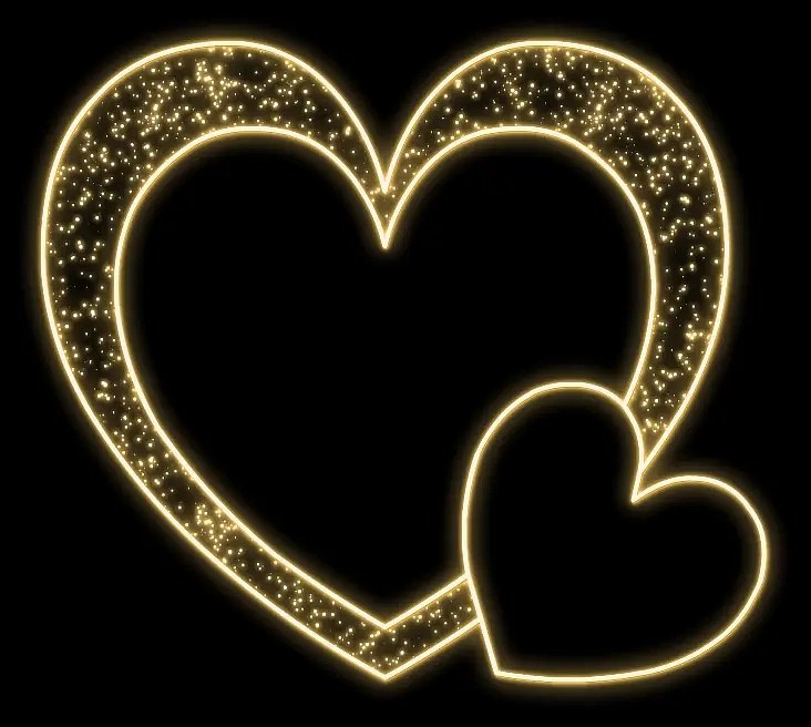 Eco Fix 2D LED light heart photopoint, 245 × 225 cm, warm white, standing, aluminium