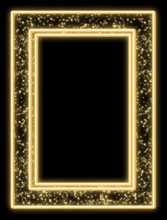 2D LED light photo frame 160 × 220 cm, warm white