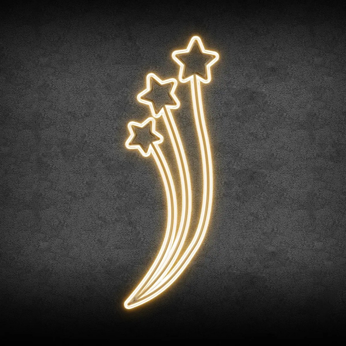 Easy Fix 2D LED star motif light, 70 × 160 cm, warm white, decor for public lighting, aluminium