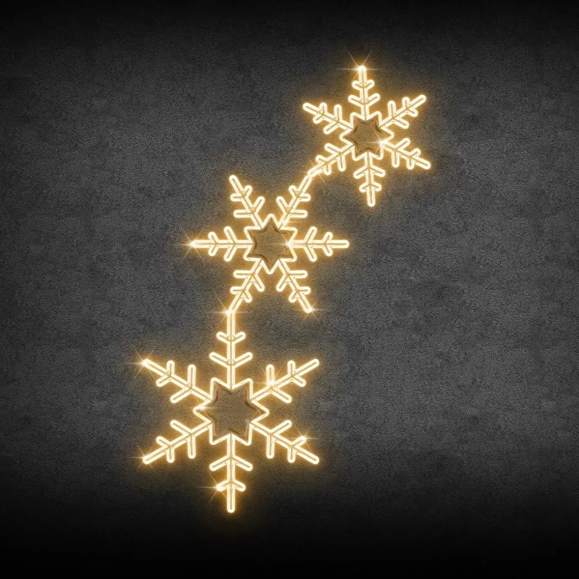 2D LED light decor for VO, 140 × 300 cm, warm white