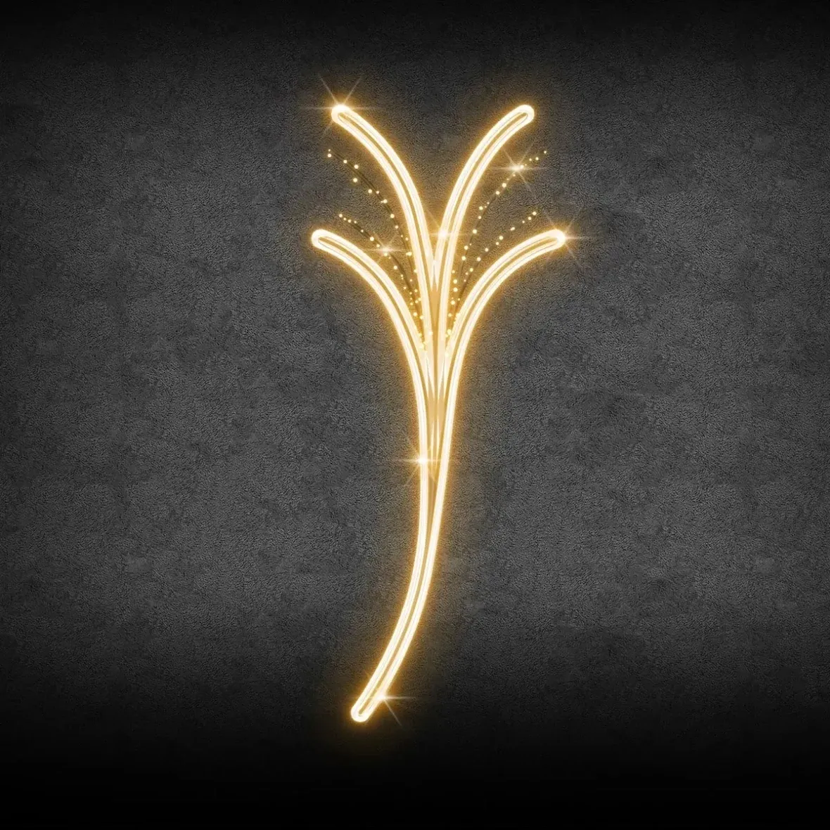 Easy Fix 2D LED light decor for public lighting 90 × 230 cm, warm white, aluminium