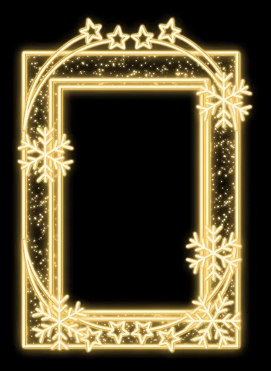 Eco Fix 2D LED light frame, 175 × 250 cm, warm white, standing