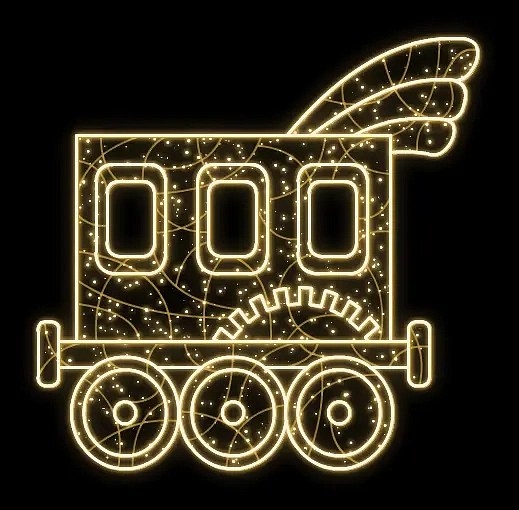 Easy Fix 2D LED light carriage, 255 × 280 × 60 cm, warm white, standing, 3D printing