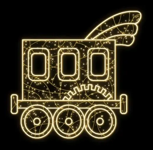 Easy Fix 2D LED light carriage, 255 × 280 × 60 cm, warm white, standing, 3D printing