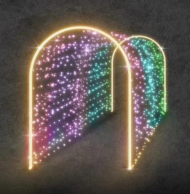 3D LED light tunnel Twinkly 140 × 220 × 200 cm, 24 V, 26 kg, 2 parts