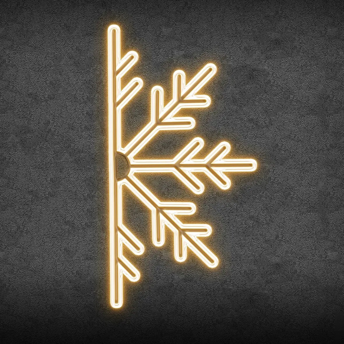 2D LED half-flake light IV, hanging, 100 × 50 cm, warm white, aluminium