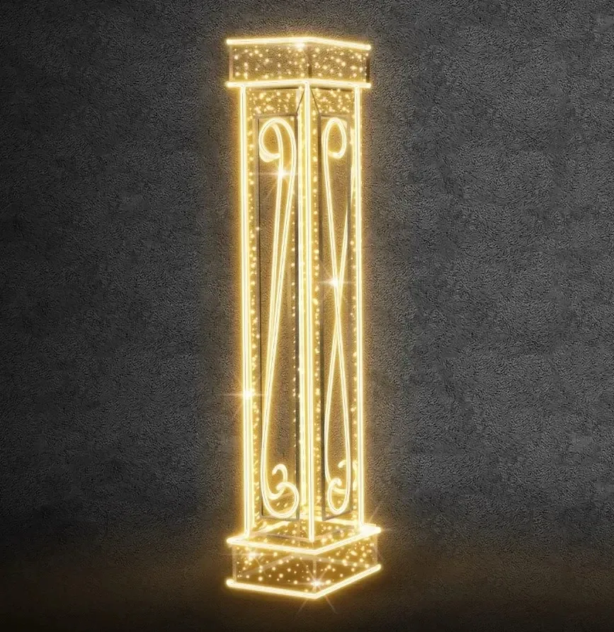 Easy 3D LED light column, 245 × 60 × 60 cm, warm white, 230 V, 59.5 W, 25 kg, 1 piece