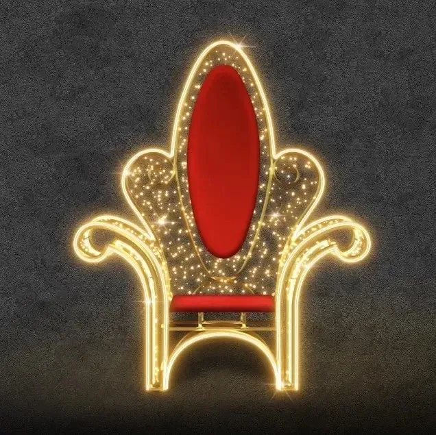 3D LED light throne, 120 × 160 × 50 cm, warm white, 25.4 W, 20 kg, W4