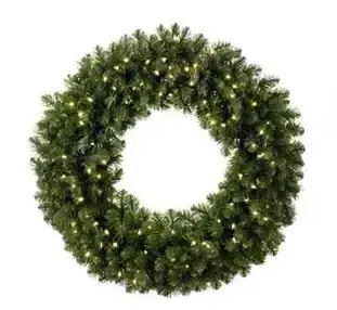 3D light wreath, 400 x 80 x 400 cm, warm white